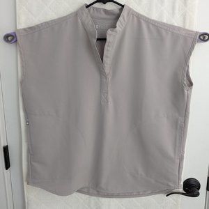 Cement FIGS - tall pants!